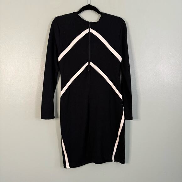 ECO SKIN Nikita Bodycon Mini Dress S Organic Cotton Party Evening Black USA NWT - Picture 2 of 9